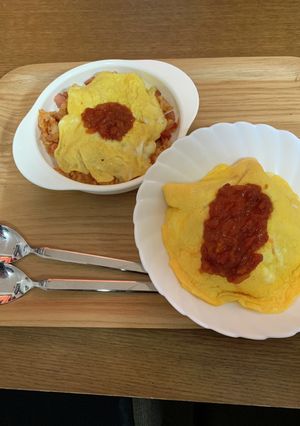 親子で食べるオムライス-レシピのメイン写真