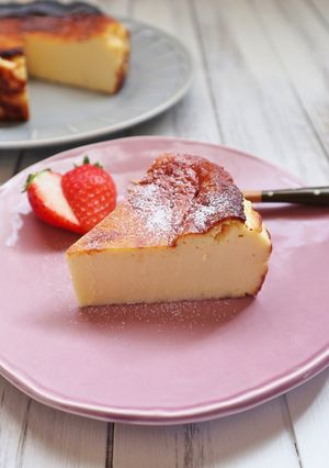 ちょっぴりヘルシー♪バスクチーズケーキ-レシピのメイン写真