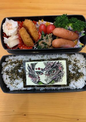 鬼滅　キャラ弁　オブアート　下弦の伍　累-レシピのメイン写真