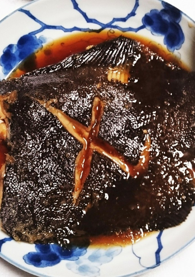 黒かれい(子持ち)の煮付け-レシピのメイン写真