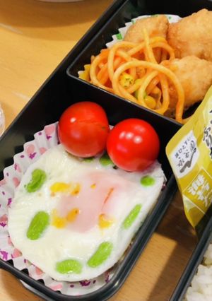 えだまめ目玉焼き♪-レシピのメイン写真