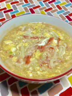 超簡単☆かにかま!かき玉天津うどん♪♪♪-レシピのメイン写真