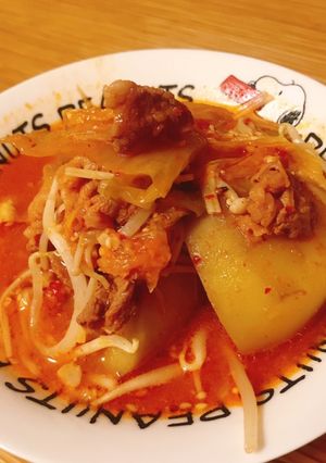 shioriレシピ 備忘納豆キムチ鍋-レシピのメイン写真