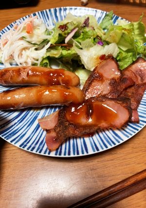 実家朝ごはん-レシピのメイン写真