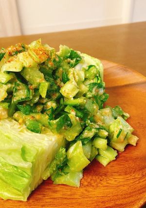 蒸しキャベツの野菜ドレッシングがけ-レシピのメイン写真