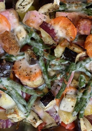 彩り野菜のチーズのせオーブン焼き-レシピのメイン写真