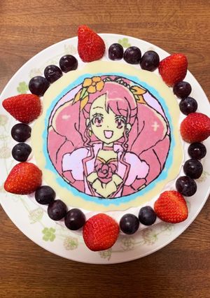 プリキュアケーキ ＊ キュアグレース-レシピのメイン写真