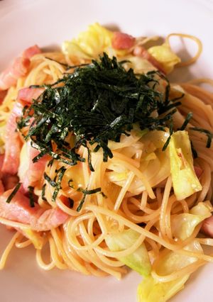 ベーコンとキャベツの和風パスタ-レシピのメイン写真