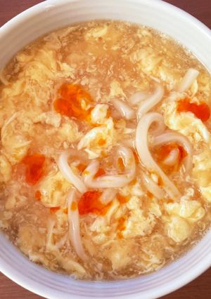 やさしいスープ♡中華風玉子とろみうどん-レシピのメイン写真