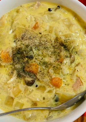 具沢山でヘルシー☆濃厚カルボリゾット-レシピのメイン写真