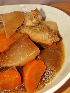 大根と手羽先の照り煮-レシピのメイン写真
