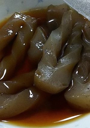 手綱こんにゃくの煮物-レシピのメイン写真