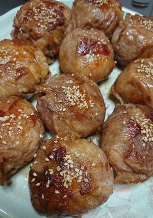 肉巻きおにぎり-レシピのメイン写真