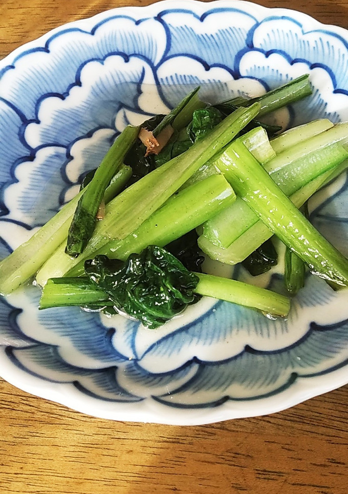 小松菜の中華風塩炒め-レシピのメイン写真