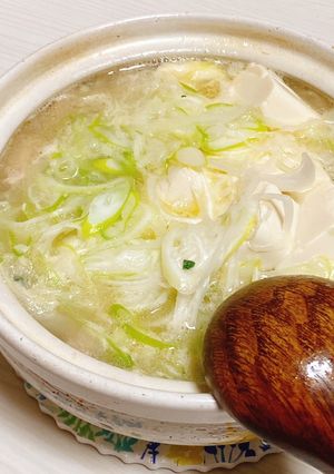 ネギと肉団子たっぷり白湯鍋-レシピのメイン写真