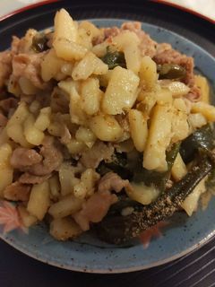 じゃがいもと豚肉とピーマンの炒め物-レシピのメイン写真