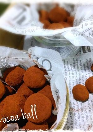 使うのは4つ保育園オヤツ｢ココアボール｣-レシピのメイン写真