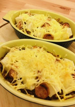 お餅ミートソースグラタン-レシピのメイン写真