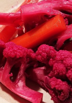 紫カリフラワーとにんじんのピクルス-レシピのメイン写真
