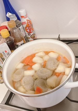 昆布だしと麺つゆを使ったおでん♪-レシピのメイン写真