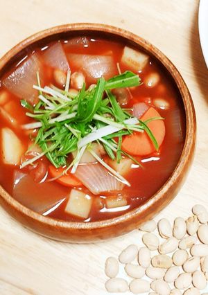 節分豆活用♪お豆トマトスープ-レシピのメイン写真