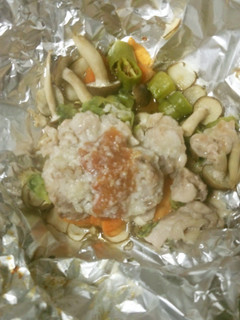 豚こまとしめじと野菜の梅塩麹ホイル焼き-レシピのメイン写真