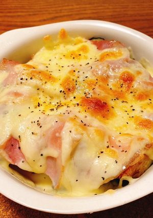 【簡単】揚げなすとベーコンのチーズ焼き-レシピのメイン写真