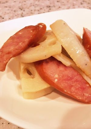 新感覚！れんこんのイタリアンソテー-レシピのメイン写真