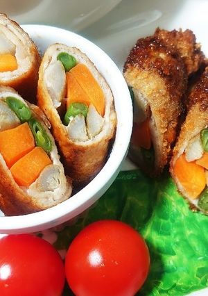簡単肉巻　焼き＆揚げバージョン-レシピのメイン写真