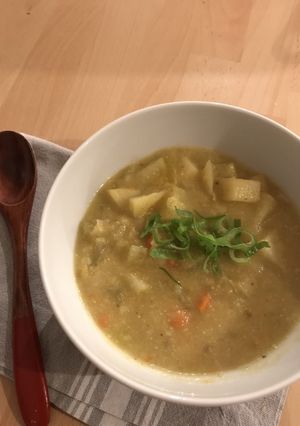 野菜だけで濃厚！ポテトとポロネギスープ-レシピのメイン写真