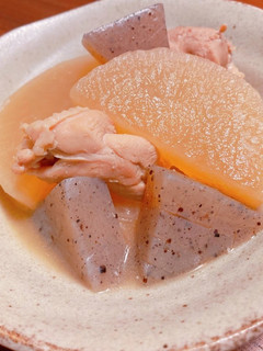 鶏と大根と蒟蒻の味噌煮-レシピのメイン写真