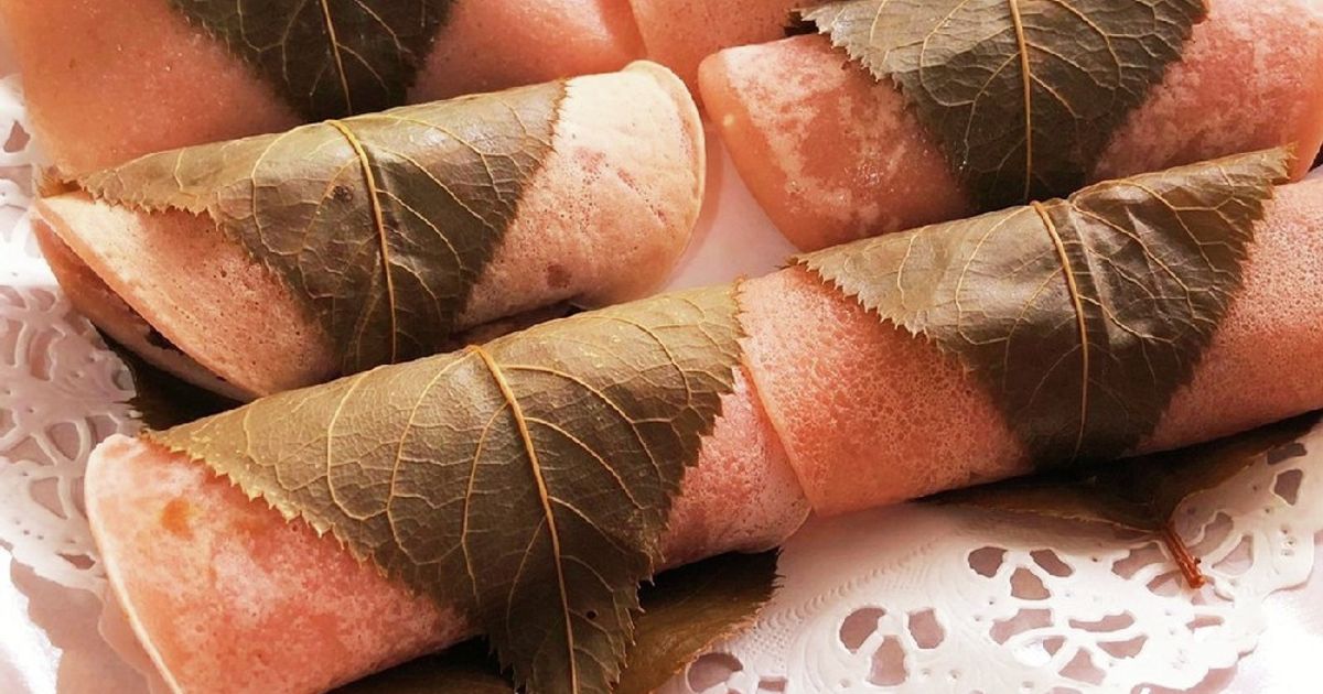 フライパンで作る☆関東風桜もち♪ by mii☆sama 【クックパッド