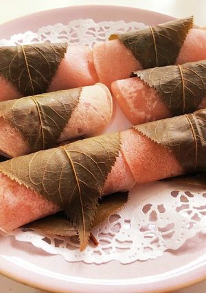 フライパンで作る☆関東風桜もち♪-レシピのメイン写真