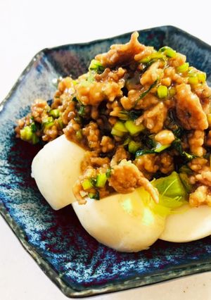 簡単過ぎるカブの肉味噌あんかけ-レシピのメイン写真
