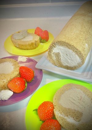 ふわふわモカロールケーキ　コーヒー苦め-レシピのメイン写真