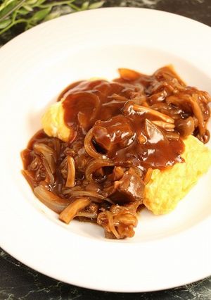 簡単！オムレツのビーフデミソース-レシピのメイン写真