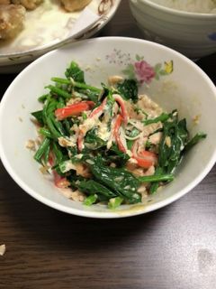 ほうれん草の和風サラダ-レシピのメイン写真