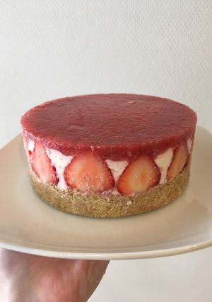011.簡単☆苺のレアチーズケーキ☻-レシピのメイン写真