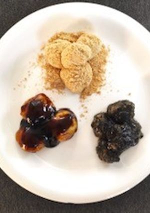 おやつお餅のフレーバー三種♬-レシピのメイン写真
