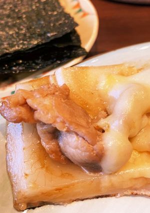 豚こまの照り焼き餅ピザ離乳食後期にも-レシピのメイン写真