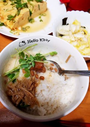 ほゎとろ。なめたけ納豆TKG-レシピのメイン写真