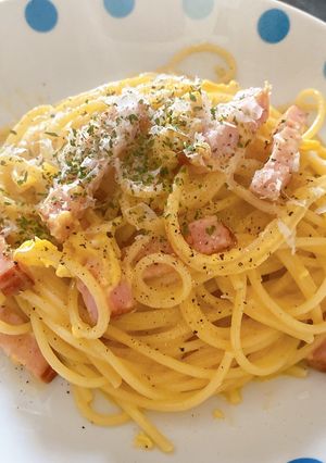 生クリームを使わない濃厚カルボナーラ！-レシピのメイン写真
