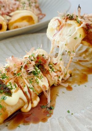 お好み焼きロール〜明太もちチーズ-レシピのメイン写真