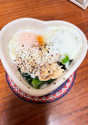 【低糖質】ツナとほうれん草のココット-レシピのメイン写真