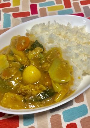 超簡単☆野菜たっぷり中華丼風カレー♪♪♪-レシピのメイン写真