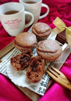 バレンタインにも☆米粉のチョコマフィン。-レシピのメイン写真