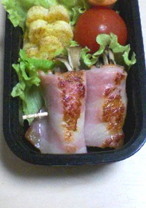 まいたけのベーコンチーズロール-レシピのメイン写真