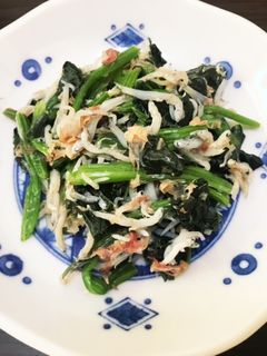 ほうれん草のしらす和え-レシピのメイン写真