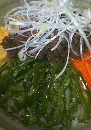 あり合わせで★ビビンバ風そぼろ丼★-レシピのメイン写真