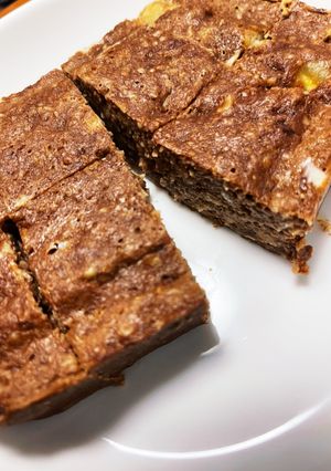 オートミール　レンジでチョコバナナケーキ-レシピのメイン写真